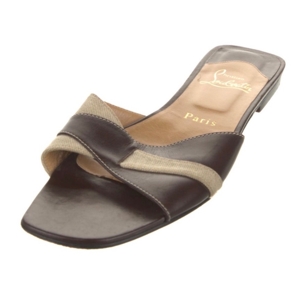 Christian Louboutin Leather Slides